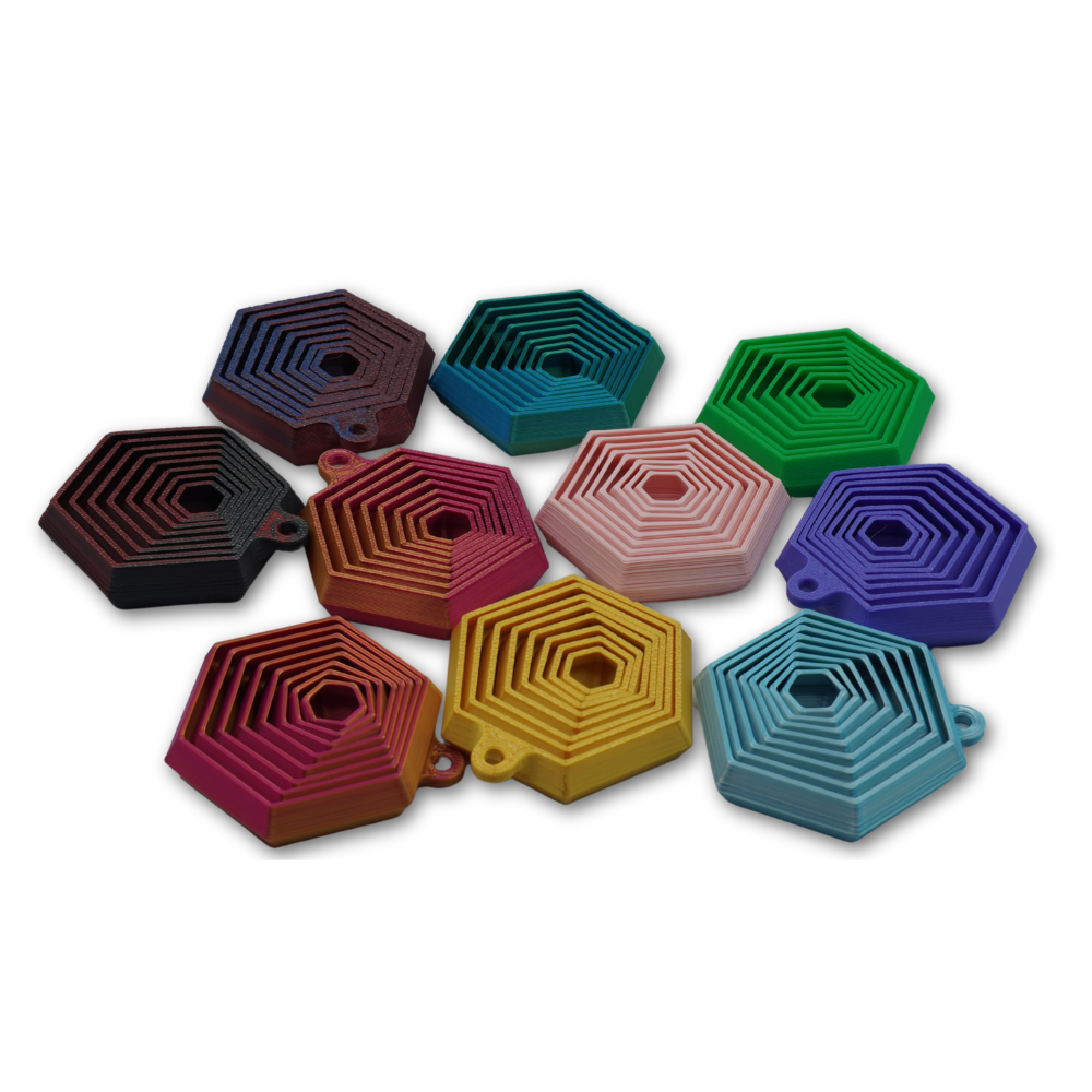 Kinetic Hexagon Keychain - Autizm