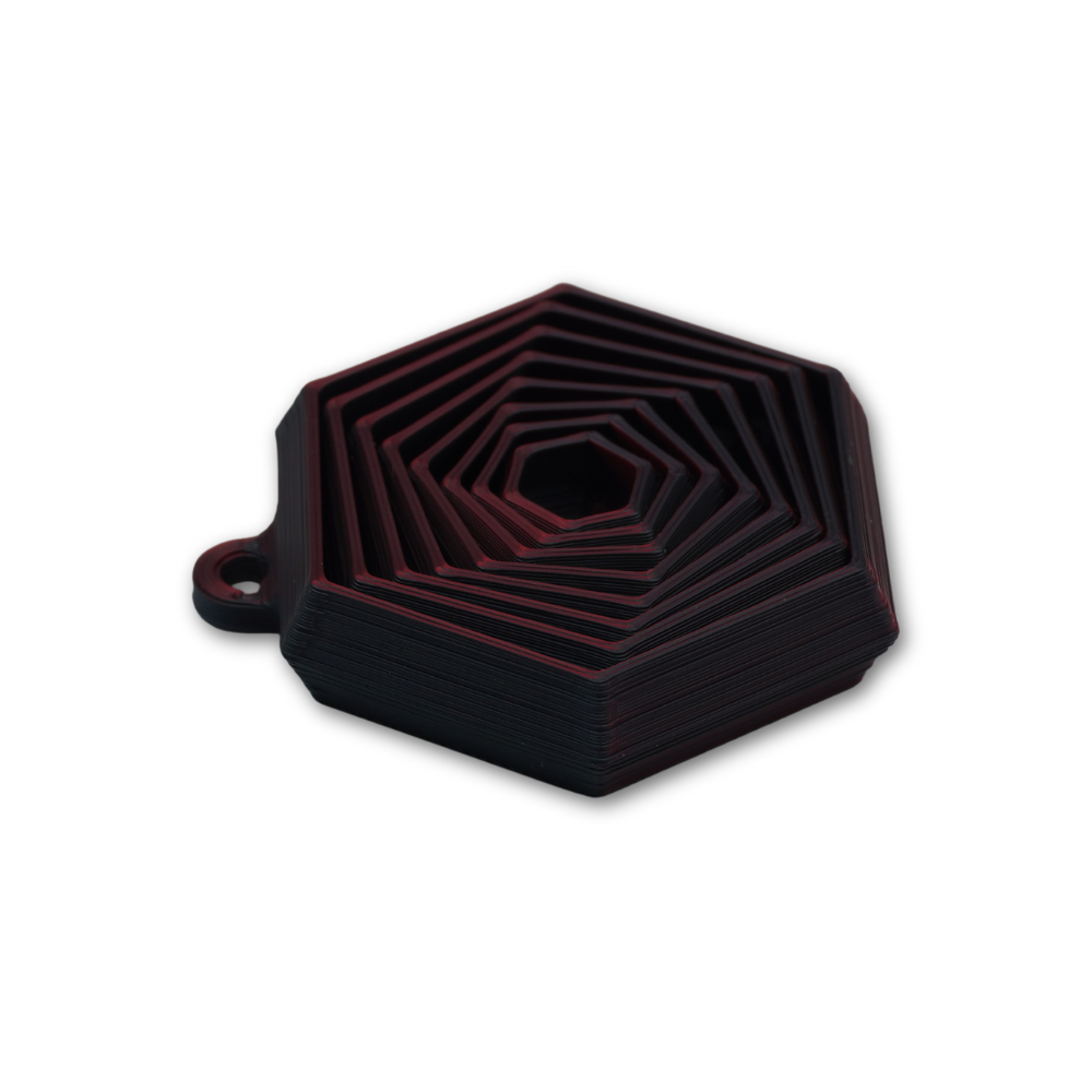 Kinetic Hexagon Keychain - Autizm